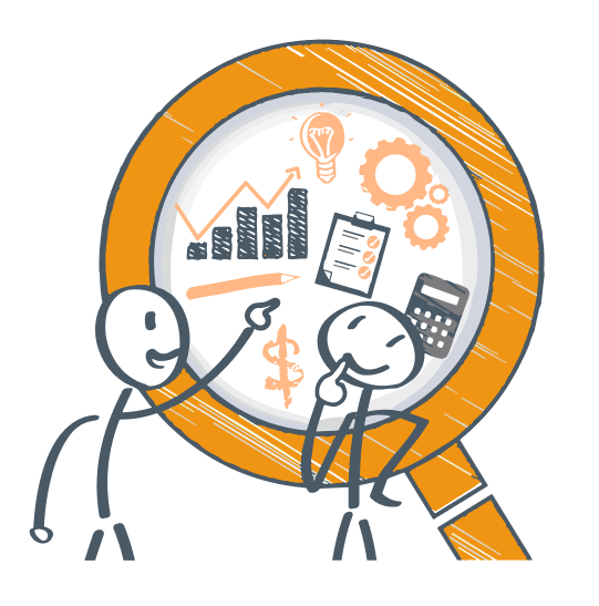 Illustration enquêtes commerciales et financières